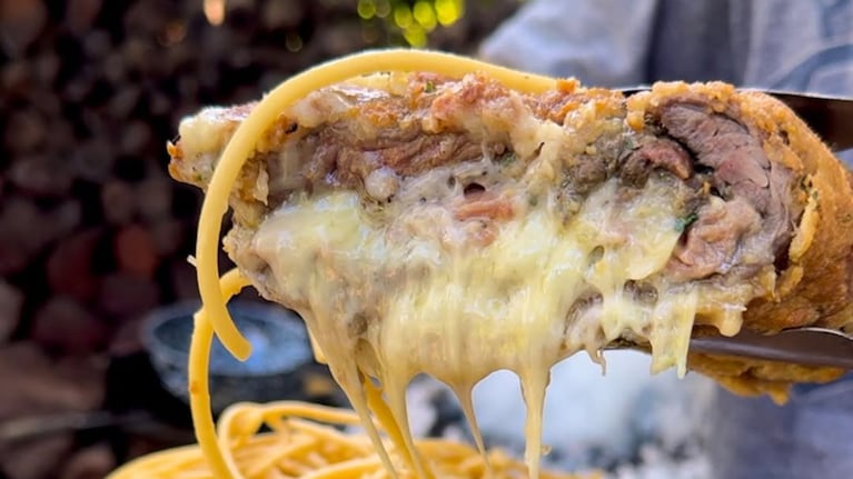 Milanesa rellena de tapa de nalga, por Salva la Cocina. Foto: Instagram