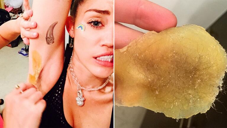 Miley Cyrus se depiló las axilas. (Foto: Instagram)