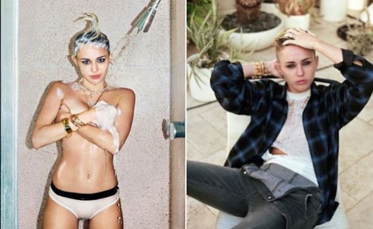 Miley Cyrus se tatuó "Rolling Stone" en la planta de los pies. (Foto: Rolling Stone)