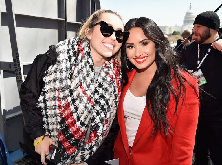 Miley y Demi renovaron su vieja amistad