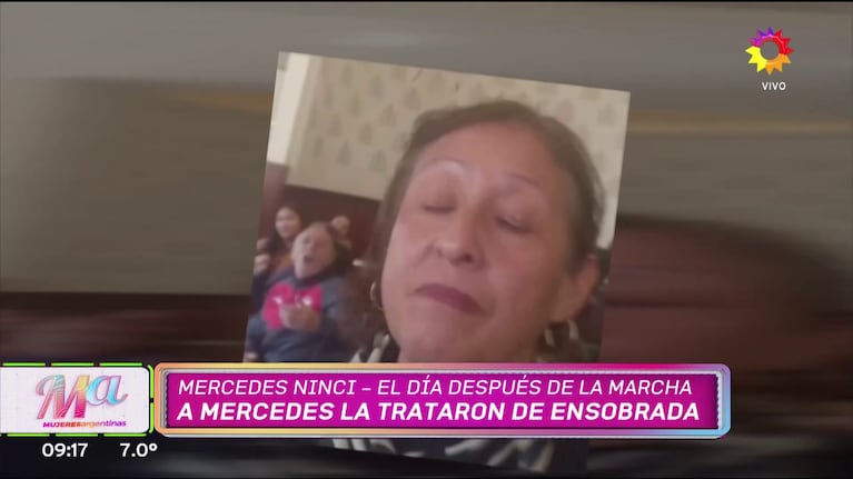 Militantes K agredieron a Mercedes Ninci en un bar porteño (Foto: captura de eltrece).