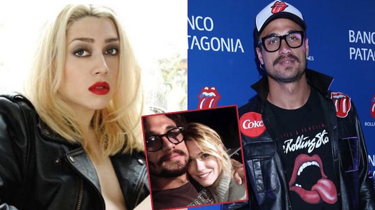 Militta Bora coincidió con Daniel Osvaldo en el recital de los Stones (Fotos: Web).