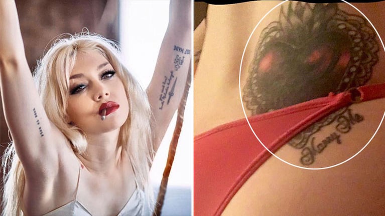 Militta Bora mostró el detalle de su último y provocador tatuaje. Foto: Instagram