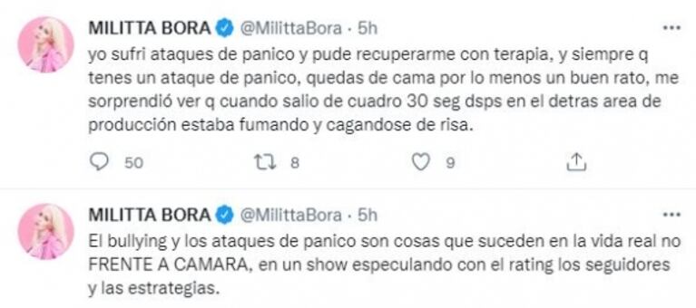 Militta Bora no cree que Locho sufra ataques de pánico en El Hotel de los Famosos: "Todos lo idealizan como una víctima"