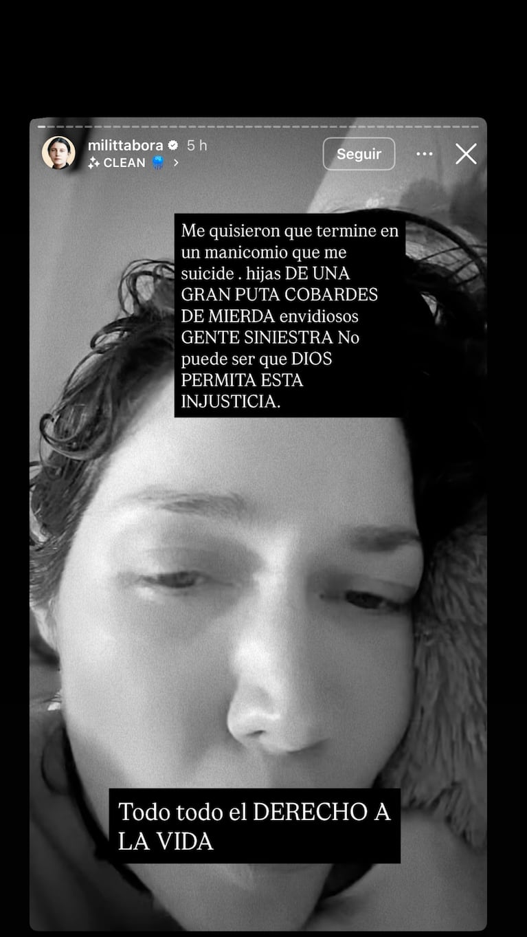 Militta Bora sigue sufriendo por su supuesta posesión: “Quisieron que me suicide”. Credito: Instagram/@milittabora