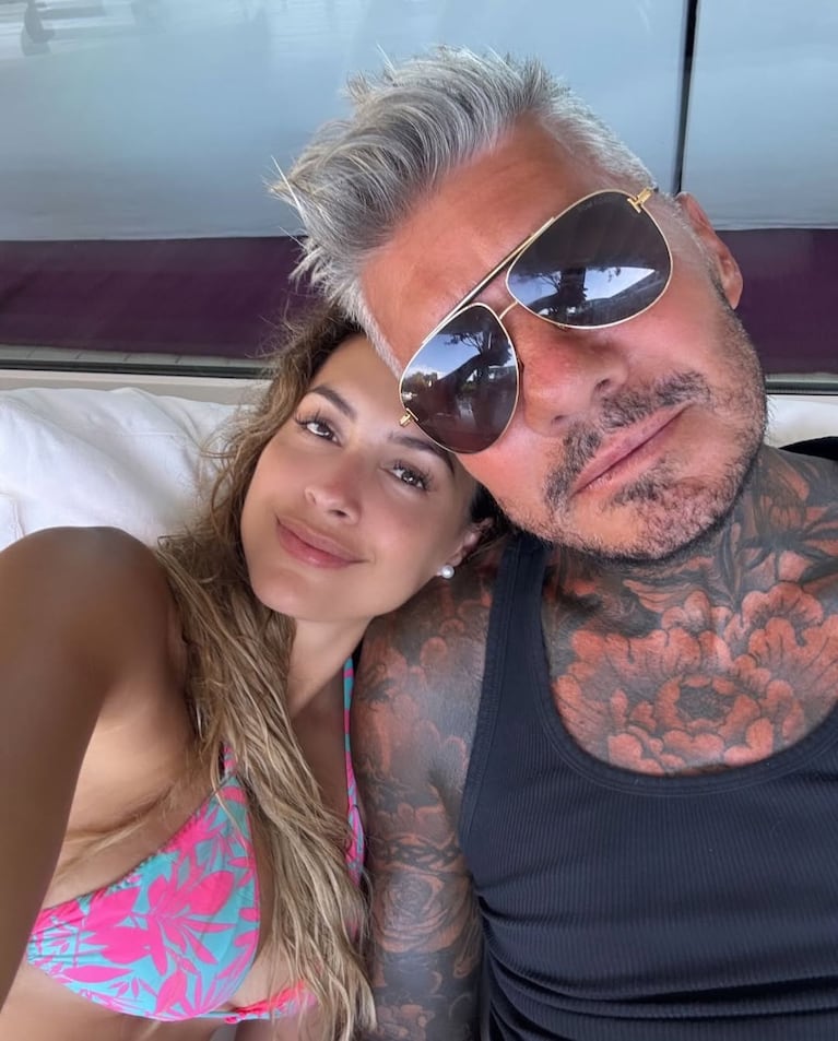 Millet Figueroa y Marcelo Tinelli. (Foto: @milett)