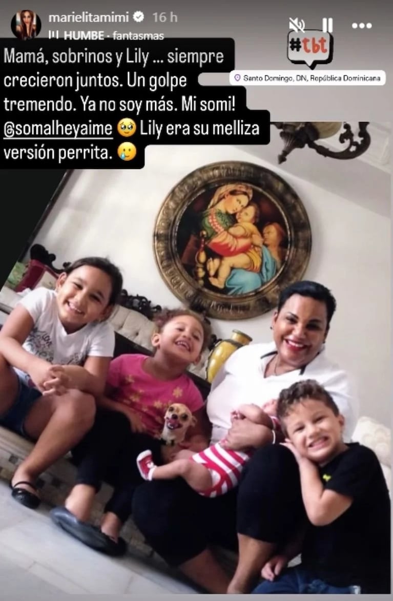 Mimi Alvarado atraviesa un duro momento y conmovió a todos con su relato: “Es injusto". CREDITO: Instagram/@marielitamimi.