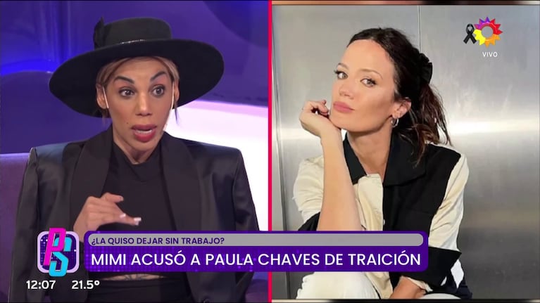 Mimi Alvarado contra Paula Chaves (Foto: captura de eltrece).