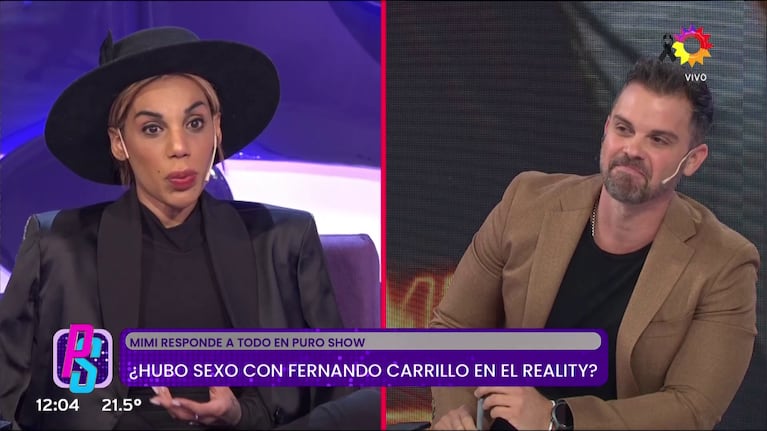 Mimi Alvarado en Puro Show (Foto: captura de eltrece).