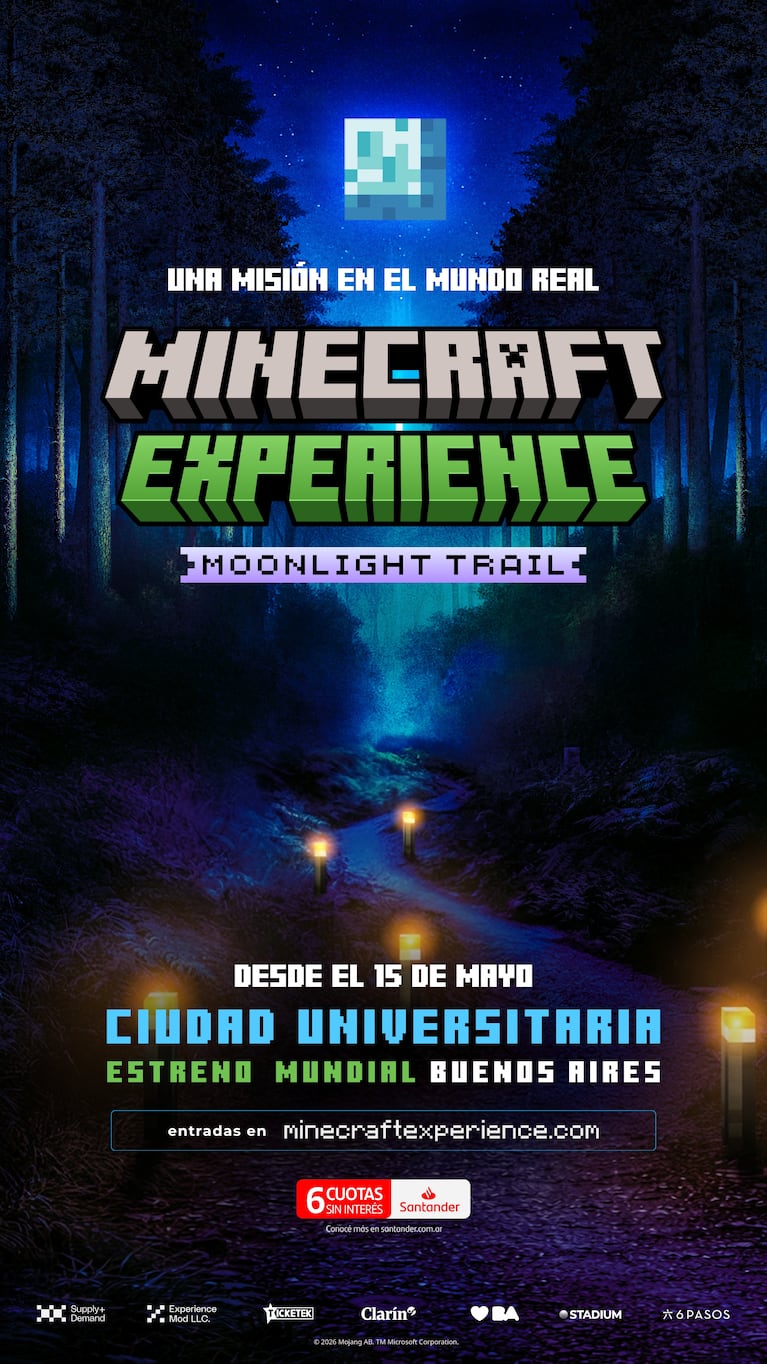 Minecraft Experience: Moonlight Trail en Buenos Aires: fechas, entradas y cómo será la experiencia inmersiva