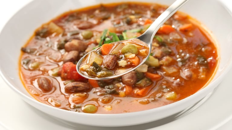 Minestrón de Doña Petrona. Foto: montaje
