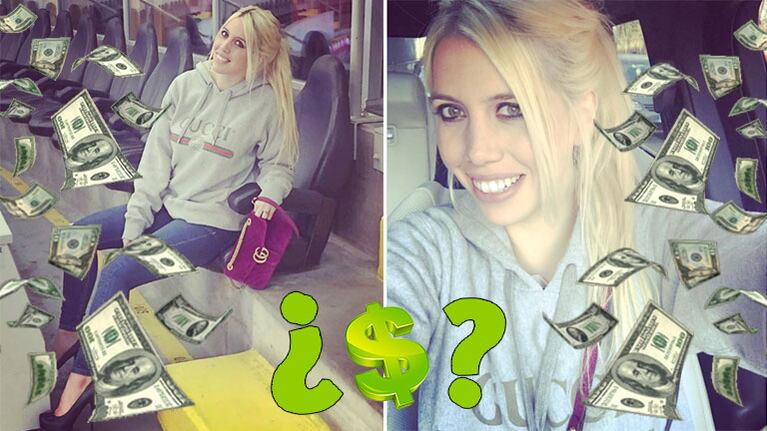 Mirá cuánto cuestan el buzo y la cartera que Wanda lució en la cancha del Inter