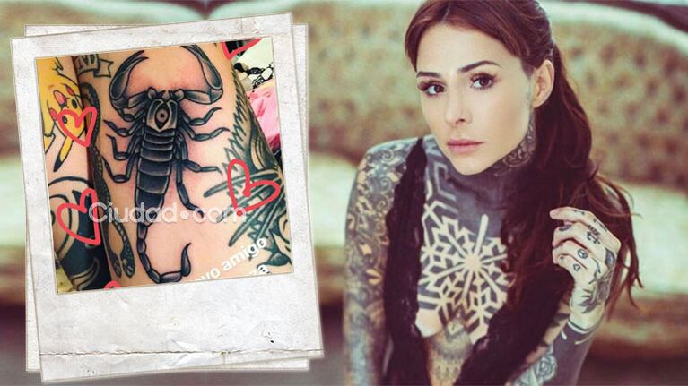 Mirá el nuevo tattoo de Cande Tinelli