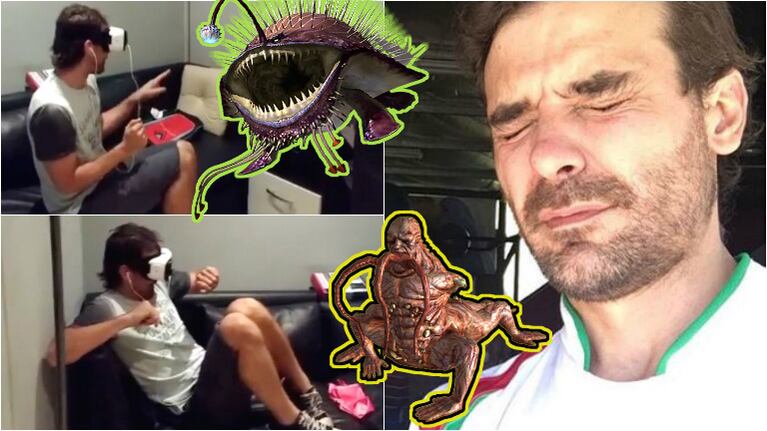 Mirá el video del susto de Pedro Alfonso al probar unos anteojos de realidad virtual. Foto: Instagram