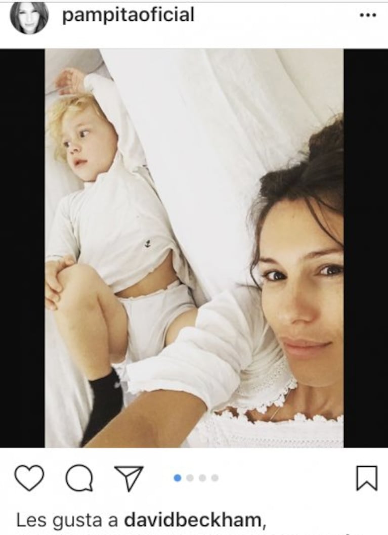 Mirá qué dijo Pampita después que David Beckham le puso "Like" a una de sus fotos en Instagram: "Es un hombre casado y eso no le da ninguna posibilidad"