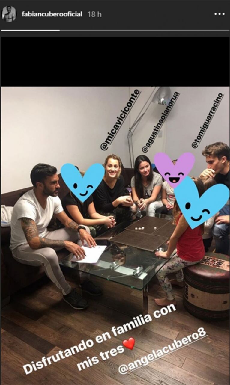 Mirá qué hizo Fabián Cubero en Instagram tras la prohibición de mostrar a sus hijas que impuso Nicole Neumann