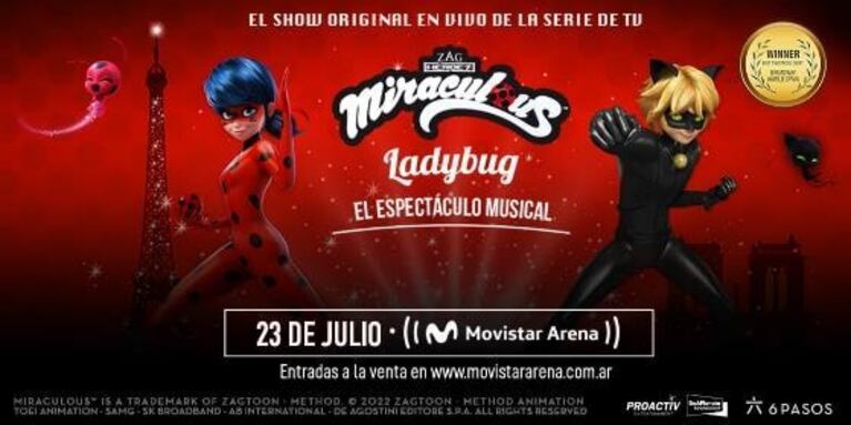 Miraculous Ladybug - El espectáculo musical: un show inolvidable en vacaciones de invierno