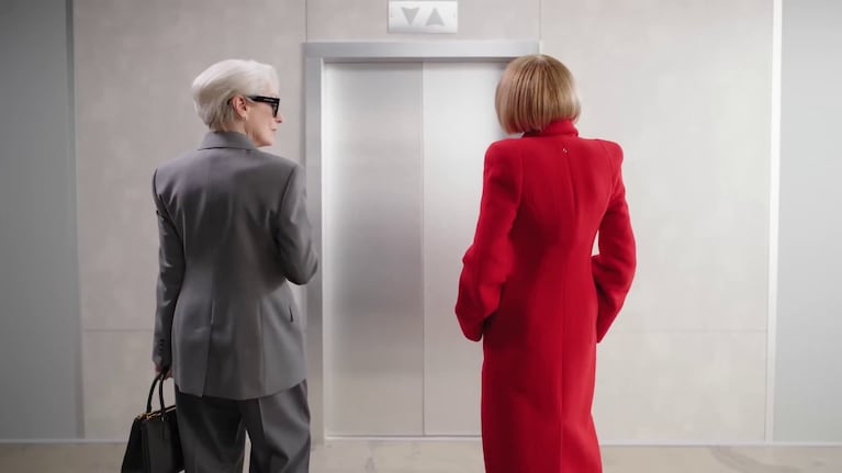 Miranda Priestly vs Anna Wintour: el cruce más icónico que anticipa El Diablo Viste a la Moda 2 (Foto: captura de video Vogue)