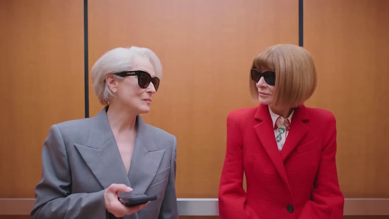 Miranda Priestly vs Anna Wintour: el cruce más icónico que anticipa El Diablo Viste a la Moda 2 (Foto: captura de video Vogue)