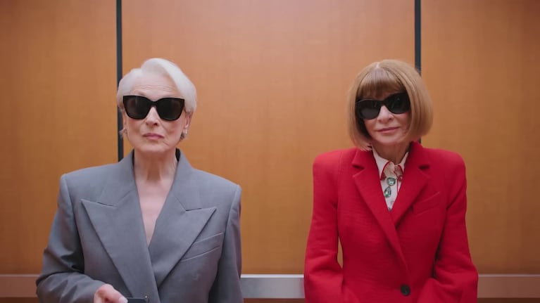 Miranda Priestly vs Anna Wintour: el cruce más icónico que anticipa El Diablo Viste a la Moda 2 (Foto: captura de video Vogue)