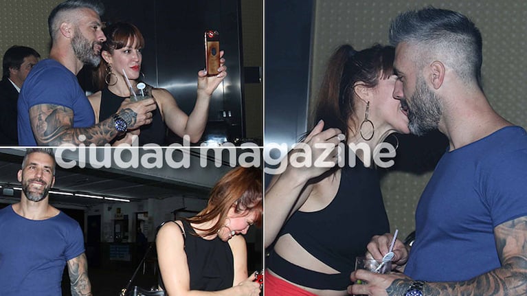 Miriam Lanzoni, cariñosa con su novio en plena fiesta: besos apasionados, selfies y complicidad