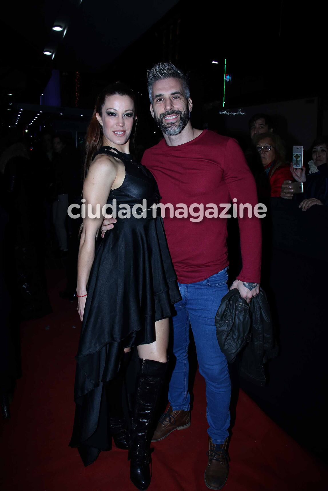 Miriam Lanzoni y Christian Halbinger en la gala de Siddharta (Foto: Movilpress)