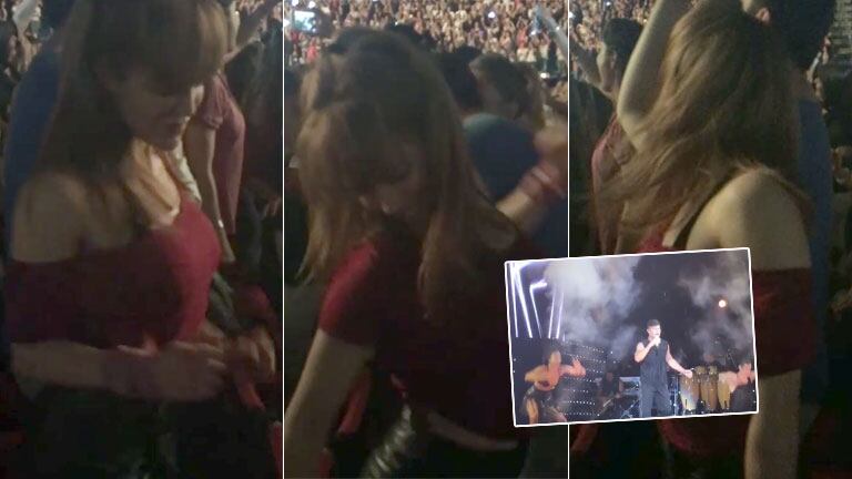 Miriam Lanzoni y un baile súper sexy en el recital de Ricky Martin (Foto: Instagram)