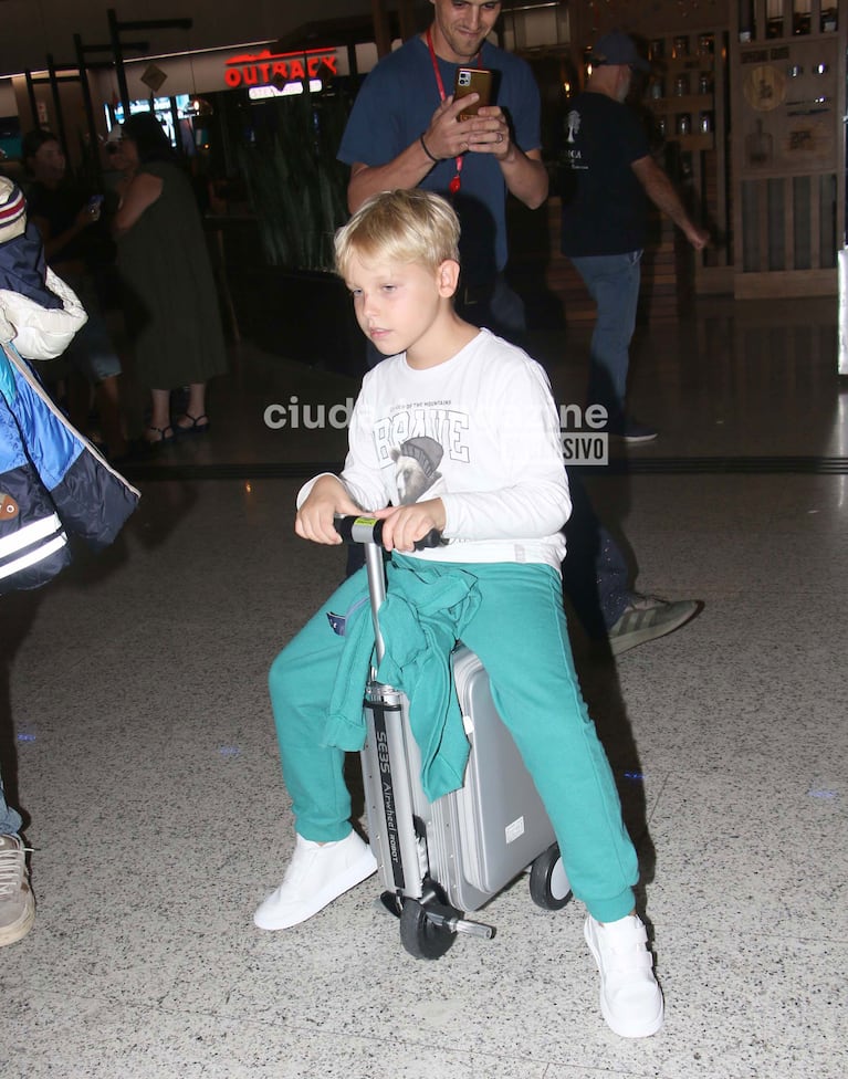 Mirko se fue de vacaciones con su papá (Foto: Movilpress).