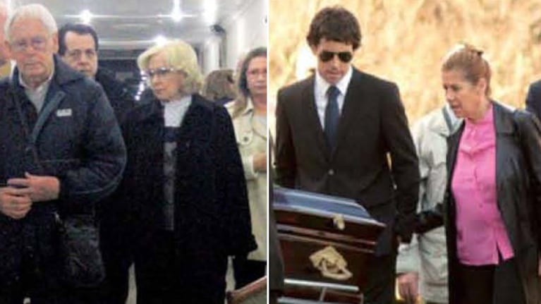 Mirtha Legrand acompañó el último adiós a Elba. (Fotos: revista Paparazzi)
