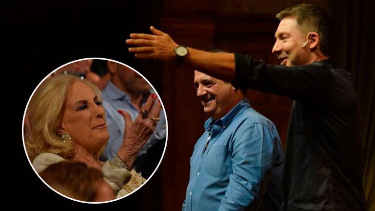 Mirtha Legrand, aplaudió de pie a Julio Chavez y Adrián Suar, en Un rato con él
