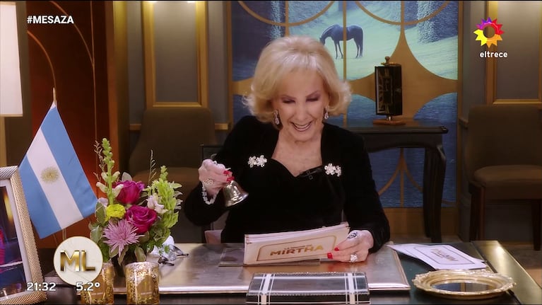 Mirtha Legrand celebró el triunfo de la Selección argentina en el MUNDIAL™ ante Cabo Verde (Foto: captura de eltrece).