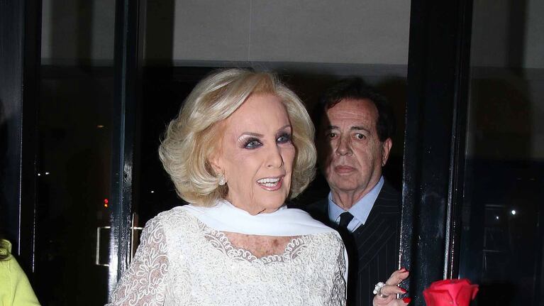 Mirtha Legrand celebró su cumpleaños con su círculo íntimo (Fotos: Movilpress).