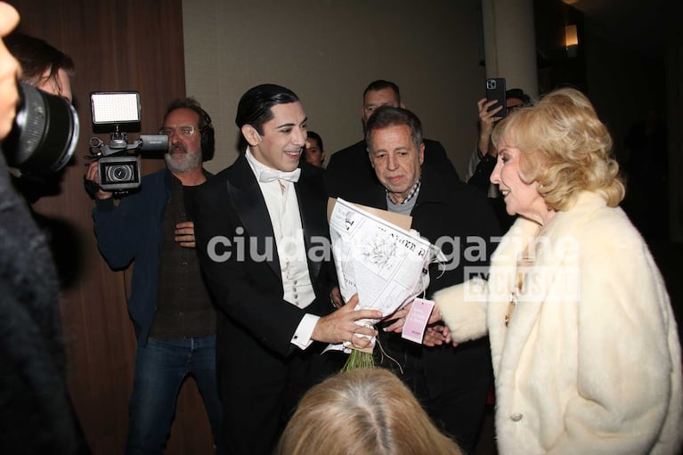 Mirtha Legrand con Oscar Lajad (Foto: Movilpress)