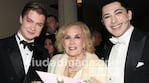 Mirtha Legrand con Oscar Lajad y Alan Madanes (Foto: Movilpress)