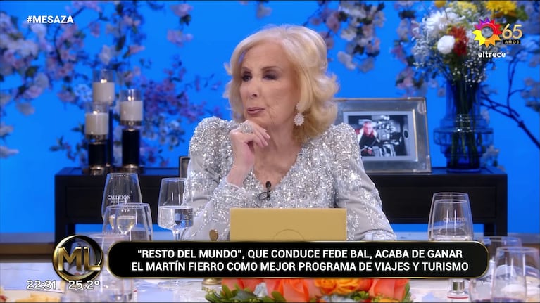 Mirtha Legrand en La Noche de Mirtha (Foto: captura de eltrece).