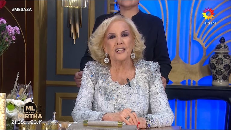 Mirtha Legrand en La noche de Mirtha. Foto: captura TV.