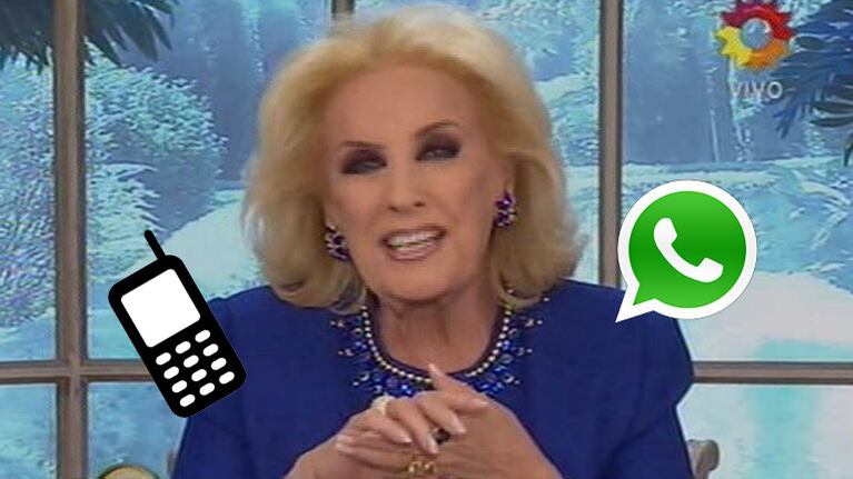 Mirtha Legrand: "Estoy enloquecida con WhatsApp" (Foto: web)