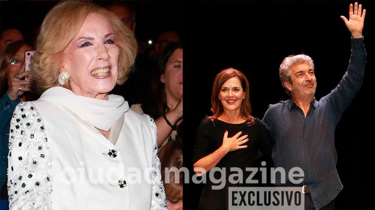 Mirtha Legrand fue a ver a Ricardo Darín y Andrea Pietra al teatro (Fotos: Movilpress).