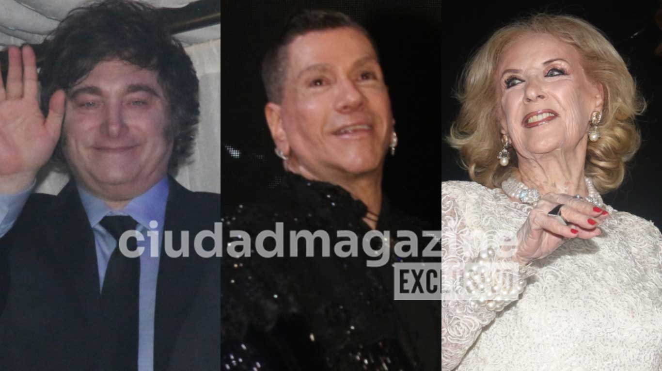 Mirtha Legrand, Javier Milei y más famosos en el homenaje a Roberto Piazza  (Fotos: Movilpress)
