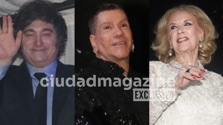 Mirtha Legrand, Javier Milei y más famosos en el homenaje a Roberto Piazza (Fotos: Movilpress)