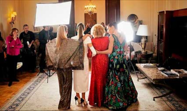 Mirtha Legrand, Marcela Tinayre, Juana Viale y Ámbar de Benedictis (Foto: Ariel Grinberg / Clarin.com)