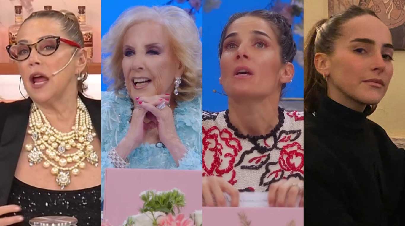 Mirtha Legrand, Marcela Tinayre, Juana Viale y Ámbar de Benedictis (Fotos: capturas América TV, eltrece y Instagram)