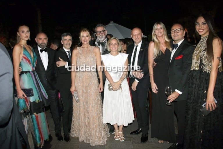 Mirtha Legrand, Pampita y Martín Redrado con su esposa en la gala solidaria de Valeria Mazza: las fotos 
