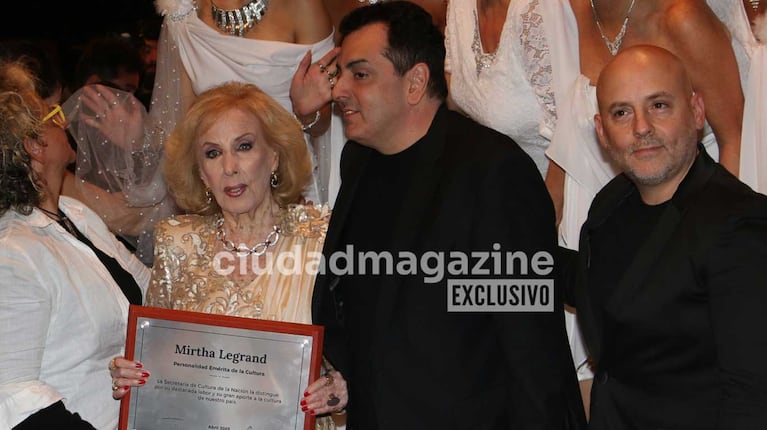 Mirtha Legrand presenció su homenaje en el Palacio Libertad (Foto: Movilpress)