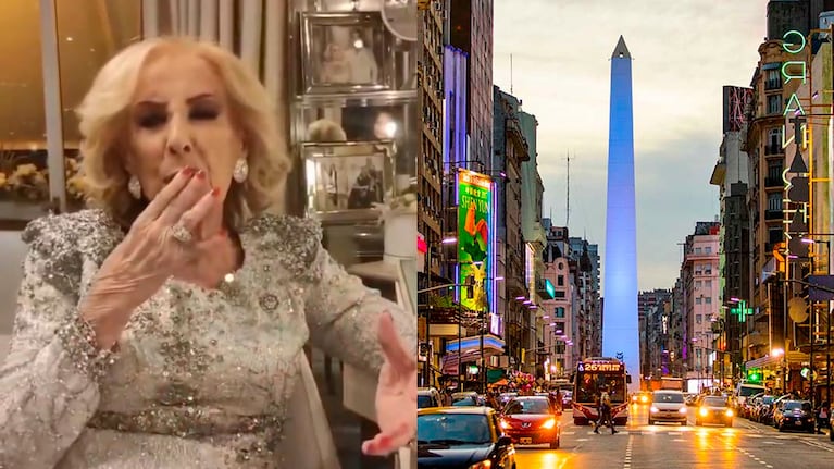 Mirtha Legrand saludó al Obelisco.