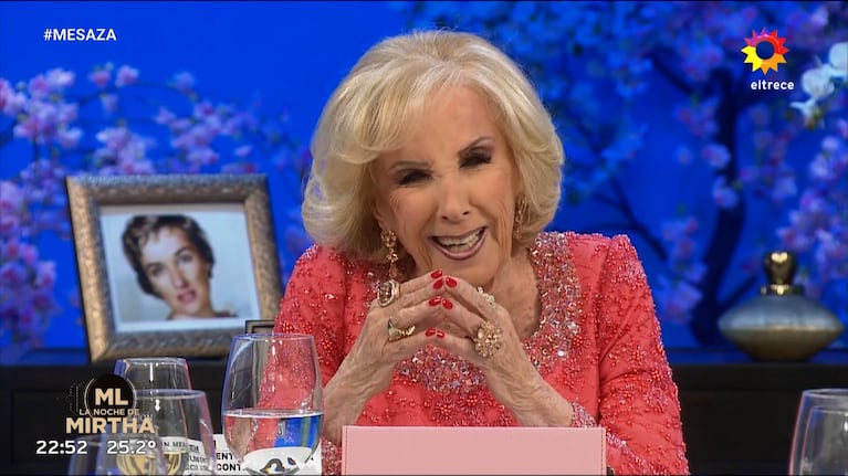 Mirtha Legrand se tentó en pleno programa al contar una infidencia de un invitado: “Ay, las cosas que digo”