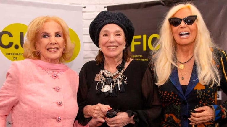 Mirtha Legrand, Susana Giménez y Graciela Borges (Foto: gentileza UBA)