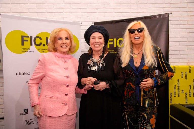 Mirtha Legrand, Susana Giménez y Graciela Borges (Foto: gentileza UBA)