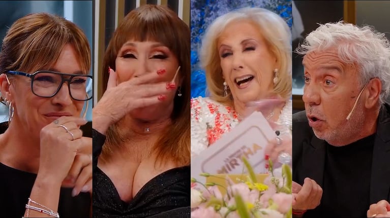 Mirtha Legrand tuvo un ataque de risa en pleno programa (captura de eltrece)