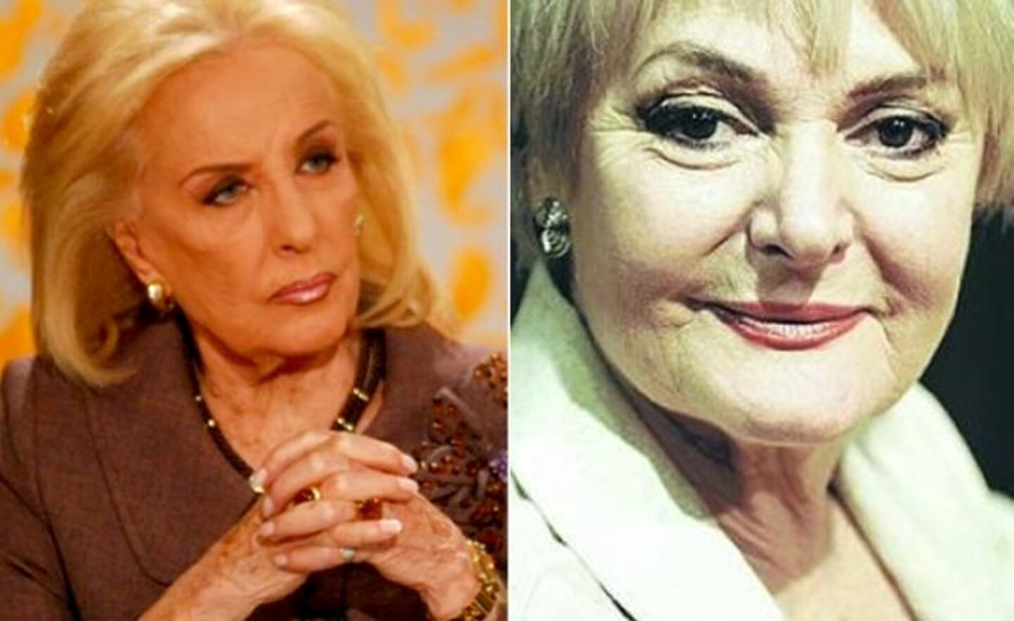 Mirtha Legrand y Claudia Lapacó: la actriz Vs. la diva.